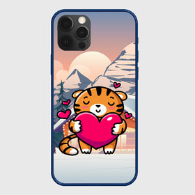 Чехол для iPhone 12 Pro Max с принтом Тигренок   любовь в городе Новоалтайск, Силикон |  | 2022 | год тигра | новый год | новый год 2022 | символ года | тигр | тигренок | тигрица | тигры