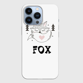 Чехол для iPhone 13 Pro с принтом Лисёнок сплюшка в городе Новоалтайск,  |  | лис | лиса | лисёнок | лисёнок сплюшка | лисичка | лисички | лисята | мило | милота | милый лис | сплюшка