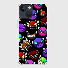 Чехол для iPhone 13 mini с принтом Geometry Dash Demons в городе Новоалтайск,  |  | demon | game | geometry dash | геометри даш | геометрии даш | геометрии дэш | геометрия даш | игра
