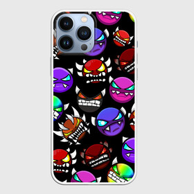 Чехол для iPhone 13 Pro Max с принтом Geometry Dash Demons в городе Новоалтайск,  |  | demon | game | geometry dash | геометри даш | геометрии даш | геометрии дэш | геометрия даш | игра