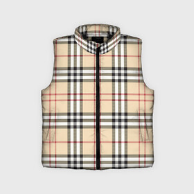 Детский жилет утепленный 3D с принтом клетчатый принт в стиле Burberry в городе Новоалтайск,  |  | Тематика изображения на принте: 3d | brand | burberry | бежевый | берберри | бренд | клетка | клетчатый | клетчатый принт | фон