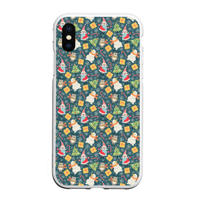 Чехол для iPhone XS Max матовый с принтом С Новым Годом (символика) в городе Новоалтайск, Силикон | Область печати: задняя сторона чехла, без боковых панелей | christmas | merry christmas | santa claus | дед мороз | ёлка | елочные шары | игрушки | новый год | подарок | праздник | рождество | с новым годом | сантаклаус | снежинки | украшения