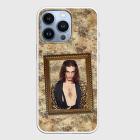 Чехол для iPhone 13 Pro с принтом Домиано Давид. Портрет на стене в городе Новоалтайск,  |  | Тематика изображения на принте: maneskin | давид домиано | домиано | домиано давид | манескин | победитель евродвидения