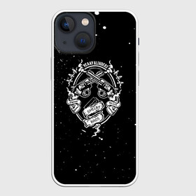 Чехол для iPhone 13 mini с принтом Peaky Blinders Shelby Bros в городе Новоалтайск,  |  | mafia | peaky blinders | shelby family | tv series | бритва | заточеные кепки | лезвие | мафия | острые козырьки | патрон | револьверы | семья шелби | сериал | черная