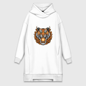 Платье-худи хлопок с принтом Magic   Tiger в городе Новоалтайск,  |  | 2022 | animal | cat | lion | tiger | год тигра | животные | зверь | зубы | кот | кошка | лев | охотник | полосатый | природа | тигр | тигренок | тигрица | хищник