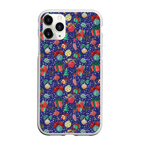 Чехол для iPhone 11 Pro матовый с принтом Игрушки и Подарки в городе Новоалтайск, Силикон |  | christmas | merry christmas | santa claus | дед мороз | ёлка | елочные шары | игрушки | новый год | подарок | праздник | рождество | с новым годом | сантаклаус | снежинки | украшения