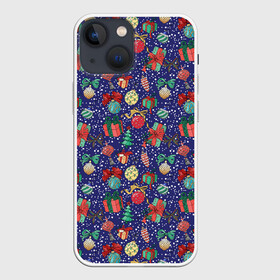 Чехол для iPhone 13 mini с принтом Игрушки и Подарки в городе Новоалтайск,  |  | christmas | merry christmas | santa claus | дед мороз | ёлка | елочные шары | игрушки | новый год | подарок | праздник | рождество | с новым годом | сантаклаус | снежинки | украшения