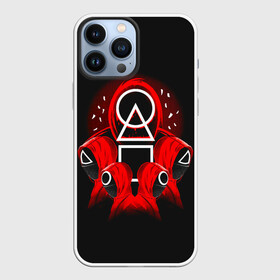 Чехол для iPhone 13 Pro Max с принтом Сотрудники Кальмара в городе Новоалтайск,  |  | squid game | игра в кальмара | игра на выживание | сериал | сериалы