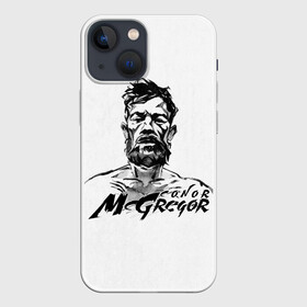 Чехол для iPhone 13 mini с принтом Портрет Конор МакГрегора в городе Новоалтайск,  |  | arts | conor mcgregor | fighter | irish | m1 | martial | mixed | the notorious | ufc | ufs | wrestling | боевые | боец | борьба | единоборства | ирландский | искусства | конор макгрегор | м1 | мма | печально известный | смешанные | юфс
