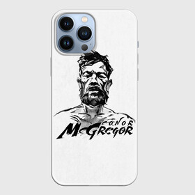 Чехол для iPhone 13 Pro Max с принтом Портрет Конор МакГрегора в городе Новоалтайск,  |  | arts | conor mcgregor | fighter | irish | m1 | martial | mixed | the notorious | ufc | ufs | wrestling | боевые | боец | борьба | единоборства | ирландский | искусства | конор макгрегор | м1 | мма | печально известный | смешанные | юфс