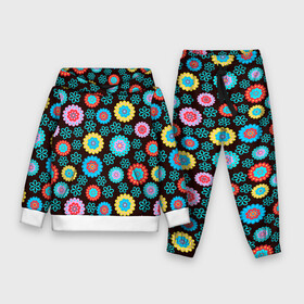 Детский костюм 3D (с толстовкой) с принтом Flоwers в городе Новоалтайск,  |  | colour | flowers | texture | разноцветные | текстура | цветы