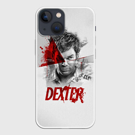Чехол для iPhone 13 mini с принтом Dexter Правосудие Декстера в городе Новоалтайск,  |  | darkly dreaming dexter | dexter | dexter morgan | декстер | декстер морган | дремлющий демон декстера | кровь | майами | постер | правосудие декстера | судмедэксперт