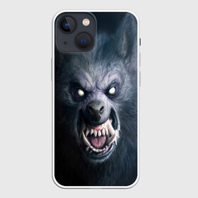 Чехол для iPhone 13 mini с принтом ВОЛК ОБОРОТЕНЬ в городе Новоалтайск,  |  | animals | hunter | monster | wolf | волк | звери | зверь | клыки | монстр | оборотень | оскал | охотник | пасть | хищник | шерсть