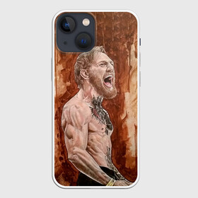 Чехол для iPhone 13 mini с принтом Ярость Конора МакГрегора в городе Новоалтайск,  |  | conor mcgregor | fighter | irish | m1 | martial | mixed | the notorious | ufc | ufs | wrestling | боевые | боец | борьба | единоборства | ирландский | искусства | конор макгрегор | м1 | мма | печально известный | смешанные | юфс