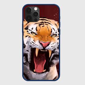Чехол для iPhone 12 Pro Max с принтом Тигр красавчик сердится в городе Новоалтайск, Силикон |  | 2022 | aggressive | angry | fangs | new year | open mouth | predator | tiger | year of the tiger | агрессивный | год тигра | клыки | новый год | открытая пасть | сердитый | тигр | хищник