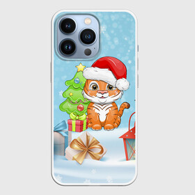 Чехол для iPhone 13 Pro с принтом Тигренок новогодний 2022 в городе Новоалтайск,  |  | 2022 | год тигра | новый год | новый год 2022 | символ года | тигр | тигренок | тигрица | тигры