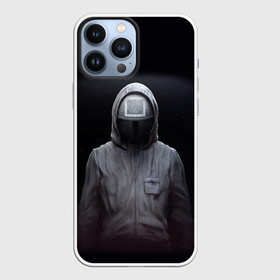 Чехол для iPhone 13 Pro Max с принтом ИГРА В КАЛЬМАРА | СОТРУДНИК КВАДРАТ в городе Новоалтайск,  |  | squid game | аноним | игра в кальмара | игра в кальмаров | игра на выживание | игры | квадрат | маска | сериал | сотрудник | фильм
