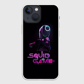 Чехол для iPhone 13 mini с принтом Игра в кальмара   символ круг в городе Новоалтайск,  |  | squid game | аноним | игра в кальмара | игра в кальмаров | игра на выживание | игры | круг | маска | сериал | сотрудник | фильм