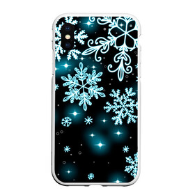 Чехол для iPhone XS Max матовый с принтом Космические снежинки в городе Новоалтайск, Силикон | Область печати: задняя сторона чехла, без боковых панелей | christmas | happy new year | merry christmas | neon | new year | snow | snowflakes | winter | декабрь | звезды | зима | зимний орнамент | зимний узор | зимняя ночь | неоновый | новогодний принт | новогодняя ночь | новый год | ночь | подарок