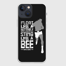 Чехол для iPhone 13 mini с принтом Жаль как пчела в городе Новоалтайск,  |  | box | muhammad ali | sport | sports | sportsmen | бокс | легенда | мухаммад али | спорт | спортсмен