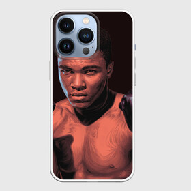 Чехол для iPhone 13 Pro с принтом Перед боем в городе Новоалтайск,  |  | box | muhammad ali | sport | sports | sportsmen | бокс | легенда | мухаммад али | мухаммед али | спорт | спортсмен
