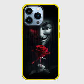 Чехол для iPhone 13 Pro с принтом АНОНИМУС РОЗА | ANONYMOUS ROSE | ГАЙ ФОКС в городе Новоалтайск,  |  | Тематика изображения на принте: anonimus | анонимус | в маске | взлом жопы | гай фокс | египетская сила | едрен батон | екаламене | екарный бабай | ексель моксель | епаресете | етить колотить | ешкин кот | маска | неон | хакеры | школьник