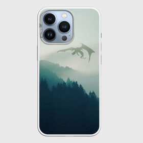 Чехол для iPhone 13 Pro с принтом ДРАКОНЫ НАД ЛЕСОМ   DRAGON в городе Новоалтайск,  |  | dovahkiin | dragon | dragonborn | forest | fus ro dah | skyrim | tes | the elder scrolls skyrim | докавин | драгонборн | драконы | лес | природа | скайрим