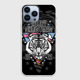 Чехол для iPhone 13 Pro Max с принтом Merry Christmas 2022 в городе Новоалтайск,  |  | Тематика изображения на принте: 2022 | beast | merry christmas | new year | predator | stars | stern look | white tiger | year of the tiger | белый тигр | год тигра | звезды | зверь | новый год | суровый взгляд | хищник