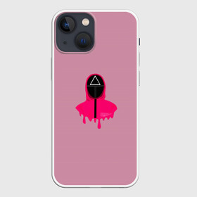 Чехол для iPhone 13 mini с принтом Сотрудник в городе Новоалтайск,  |  | Тематика изображения на принте: игра | игра в кальмара | кальмар | сериалы | сотрудник
