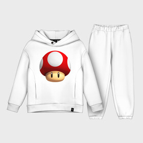 Детский костюм хлопок Oversize с принтом ToadPow в городе Новоалтайск,  |  | bowser | bowsette | bullet bill | goomba | koopa | luigi | mario | mario heroes | nintendo | peach | power up | princess | princess peach | star | super mario | super mario bros | toad | wario | yoshi | боузер | братья марио | варио | купа | луиджи | мари