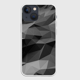 Чехол для iPhone 13 mini с принтом gray abstraction серая абстракция в городе Новоалтайск,  |  | 3d | gray | gray abstraction | абстракция | монохром | серый | фон | черно белый | черное белое | черный и белый