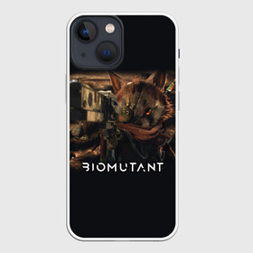 Чехол для iPhone 13 mini с принтом Biomutant | Биомутант с оружием в городе Новоалтайск,  |  | biomutant | биомутант | животные | игра | кунгфу | мутант | экшен