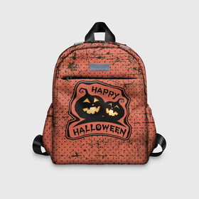 Детский рюкзак 3D с принтом Хэллоуин NEW 2021  Halloween NEW 2021 в городе Новоалтайск, 100% полиэстер | лямки с регулируемой длиной, сверху петелька, чтобы рюкзак можно было повесить на вешалку. Основное отделение закрывается на молнию, как и внешний карман. Внутри дополнительный карман. По бокам два дополнительных кармашка | Тематика изображения на принте: halloween | костюмы на хэллоун | праздник | хайп | хэллоуин