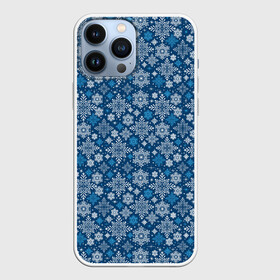 Чехол для iPhone 13 Pro Max с принтом Снежные Узоры на Новый Год в городе Новоалтайск,  |  | Тематика изображения на принте: merry christmas | дед мороз | ёлка | зима | мороз | новый год | подарок | праздник | рождество | с новым годом | сантаклаус | снег | снеговик | снегурочка | снежинки | снежные узоры | узоры
