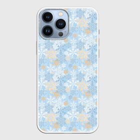 Чехол для iPhone 13 Pro Max с принтом Узоры Снежинки в городе Новоалтайск,  |  | Тематика изображения на принте: merry christmas | дед мороз | ёлка | зима | мороз | новый год | подарок | праздник | рождество | с новым годом | сантаклаус | снег | снеговик | снегурочка | снежинки | снежные узоры | узоры