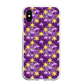 Чехол для iPhone XS Max матовый с принтом Игрушки (украшения) в городе Новоалтайск, Силикон | Область печати: задняя сторона чехла, без боковых панелей | christmas | merry christmas | santa claus | дед мороз | ёлка | елочные шары | игрушки | новый год | подарок | праздник | рождество | с новым годом | сантаклаус | снежинки | украшения