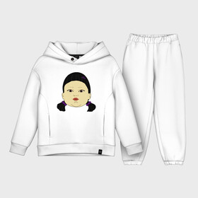 Детский костюм хлопок Oversize с принтом Killer Doll в городе Новоалтайск,  |  | game | korea | netflix | ojingeo geim | squid game | али абдул | джун хо | док су | жизнь | игра | игра в кальмара | кальмар | кганбу | ки хун | кино | корея | криминал | кукла | ли чжон джэ | ми рён | нетфликс | розовый | рулетка