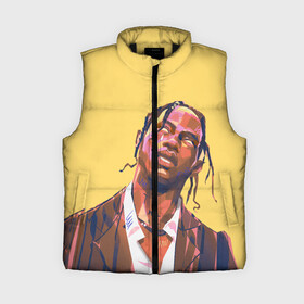Женский жилет утепленный 3D с принтом Travis art в городе Новоалтайск,  |  | hip hop | rap | rep | travis scott | исполнители | исполнитель | музыка | реп | трвис скотт | тревис скотт