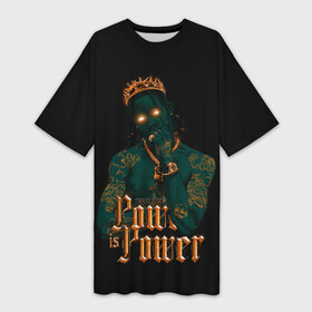 Платье-футболка 3D с принтом Сила Тревиса в городе Новоалтайск,  |  | hip hop | rap | rep | travis scott | исполнители | исполнитель | музыка | реп | трвис скотт | тревис скотт