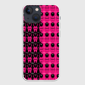 Чехол для iPhone 13 mini с принтом Squid Game (pattern) в городе Новоалтайск,  |  | netflix | ojingeo geim | squid | squid game | дорама | игра в кальмара | кальмар | ки хун | корея | нетфликс | сан ву | сериал