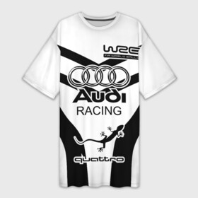 Платье-футболка 3D с принтом Audi  Quattro в городе Новоалтайск,  |  | audi | ауди | гонки | логотипы | надписи | немецкая классика | немецкие машины