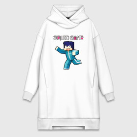 Платье-худи хлопок с принтом Squid game. Minecraft в городе Новоалтайск,  |  | creeper | minecraft | pixel | squid game | игра | игра в кальмара | кальмар | крафт | крипер | майнкрафт | пиксели | сериал | сериал игра в кальмара