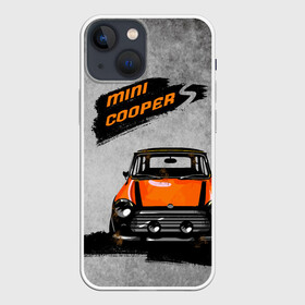 Чехол для iPhone 13 mini с принтом Maшина Mini в городе Новоалтайск,  |  | Тематика изображения на принте: авто | грязь | лого | машина | мини
