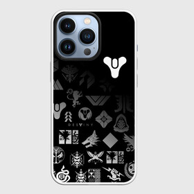 Чехол для iPhone 13 Pro с принтом DESTINY LOGOBOMBING в городе Новоалтайск,  |  | bungie | cayde 6 | cyd6 | destiny | destiny 2 | forsaken | gambit | hunter | titan | warlock | банги | варлок | габмит | дестини | дестини 2 | зур | кейд | кейд 6 | отвергнутые | охотник | титан | туз