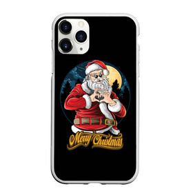 Чехол для iPhone 11 Pro матовый с принтом Дед Мороз с Любовью в городе Новоалтайск, Силикон |  | christmas | merry christmas | santa claus | дед мороз | ёлка | зима | мороз | новый год | подарок | праздник | рождество | с новым годом | санта клаус | снегурочка | снежинки