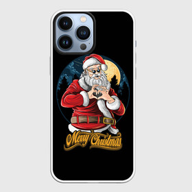 Чехол для iPhone 13 Pro Max с принтом Дед Мороз с Любовью в городе Новоалтайск,  |  | christmas | merry christmas | santa claus | дед мороз | ёлка | зима | мороз | новый год | подарок | праздник | рождество | с новым годом | санта клаус | снегурочка | снежинки