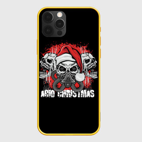 Чехол для iPhone 12 Pro с принтом Mary Christmas (черепа) в городе Новоалтайск, силикон | область печати: задняя сторона чехла, без боковых панелей | christmas | merry christmas | santa claus | дед мороз | ёлка | зима | мороз | новый год | подарок | праздник | рождество | с новым годом | санта клаус | снегурочка | снежинки