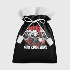 Подарочный 3D мешок с принтом Mary Christmas (черепа) в городе Новоалтайск, 100% полиэстер | Размер: 29*39 см | christmas | merry christmas | santa claus | дед мороз | ёлка | зима | мороз | новый год | подарок | праздник | рождество | с новым годом | санта клаус | снегурочка | снежинки