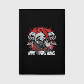 Обложка для автодокументов с принтом Mary Christmas (черепа) в городе Новоалтайск, натуральная кожа |  размер 19,9*13 см; внутри 4 больших “конверта” для документов и один маленький отдел — туда идеально встанут права | Тематика изображения на принте: christmas | merry christmas | santa claus | дед мороз | ёлка | зима | мороз | новый год | подарок | праздник | рождество | с новым годом | санта клаус | снегурочка | снежинки