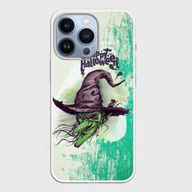 Чехол для iPhone 13 Pro с принтом Ведьма в городе Новоалтайск,  |  | halloween | арт | ведьма | графика | зомби | мистика | праздник | тыква | ужасы | хэллоуин